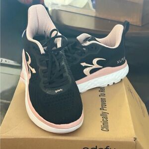 Women's Black and Pink Athletic Shoes by Gravity Defyer